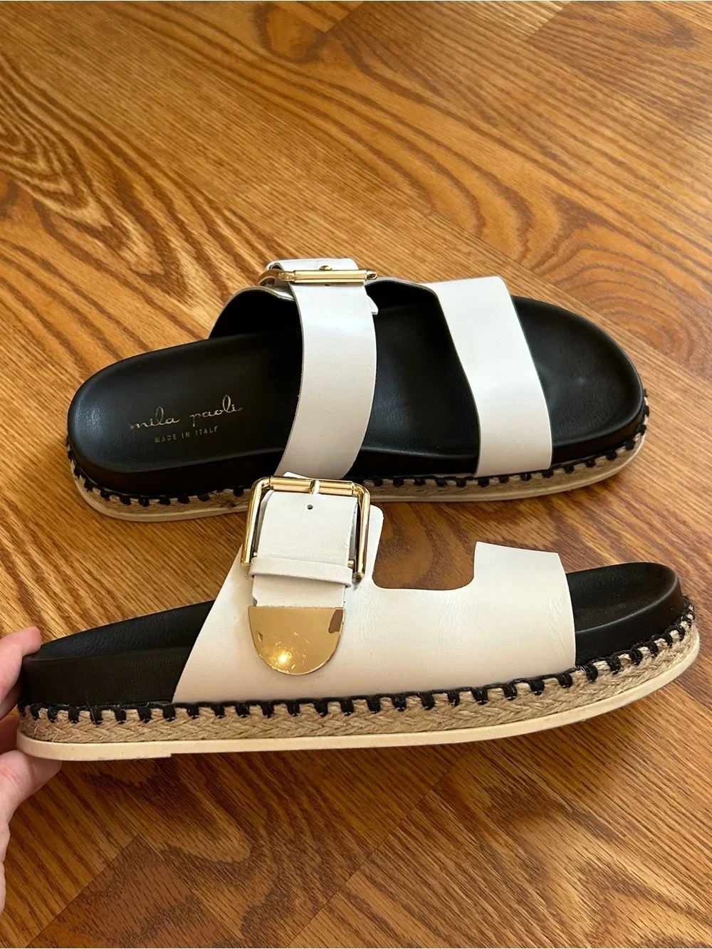 Mila Paoli leather sandals. Made in Italy